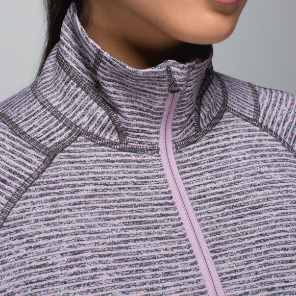 NWOT LULULEMON Race Your Pace Half Zip Top - Size 6 - Lilac Purple Grey - Picture 4 of 12